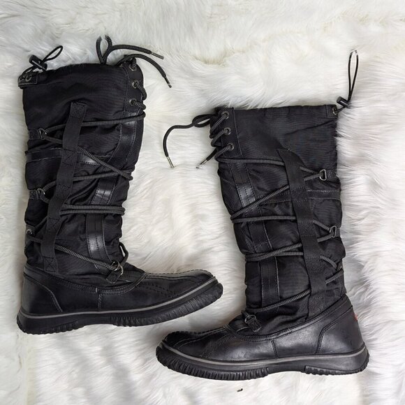 Pajar women’s Grip Leather snow winter boots Size 10 Black - Picture 6 of 10